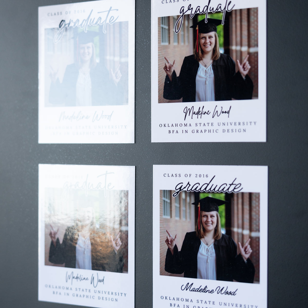 3.25" x 4" Cheryl Gardenia Custom Graduation Photo Magnets
