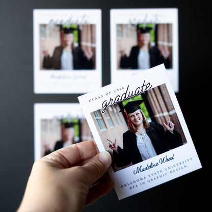 4" x 5" Cheryl Marigold Custom Graduation Photo Magnets