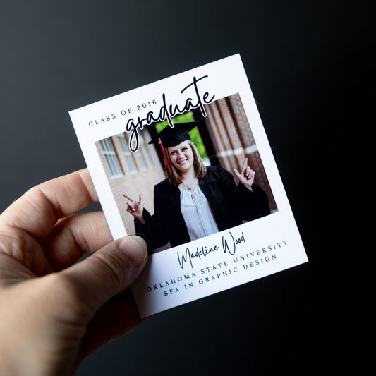 3.25" x 4" Cheryl Gardenia Custom Graduation Photo Magnets