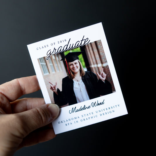 3.25" x 4" Cheryl Marigold Custom Graduation Photo Magnets
