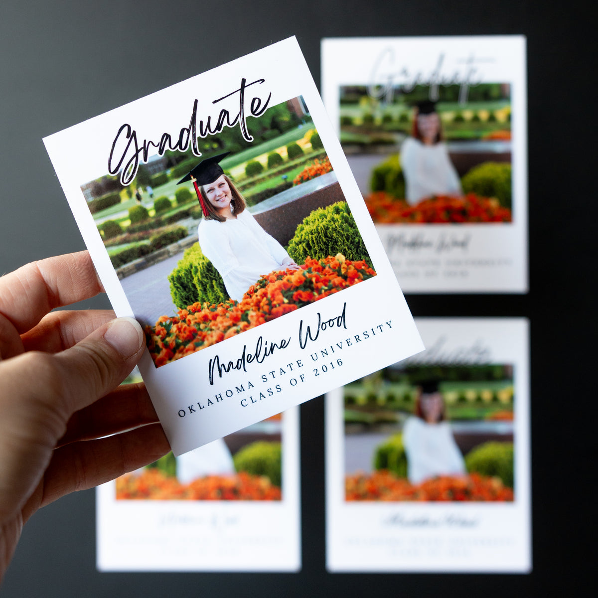 4" x 5" Tricia Rose Custom Graduation Photo Magnets