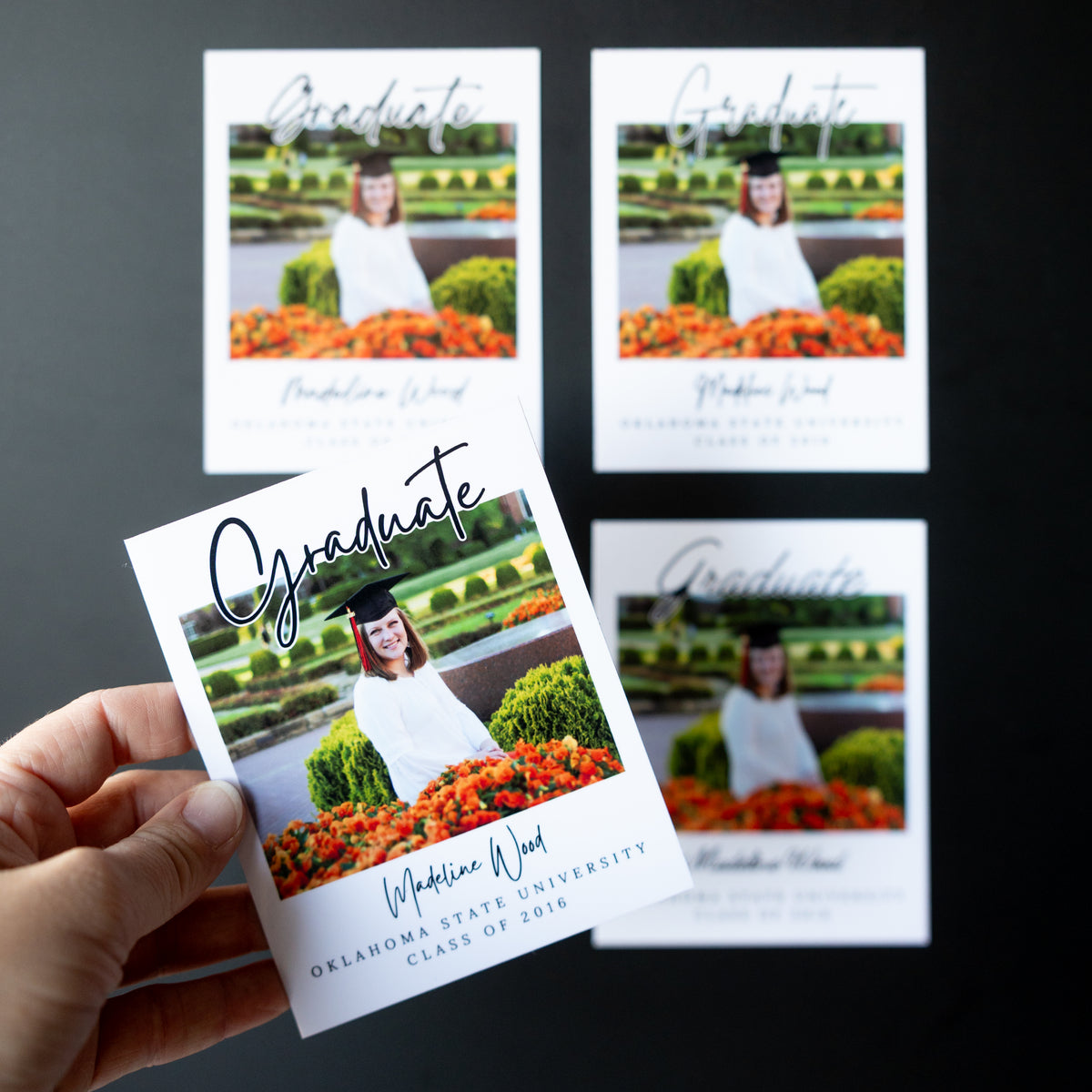 3.25" x 4" Tricia Gardenia Custom Graduation Photo Magnets