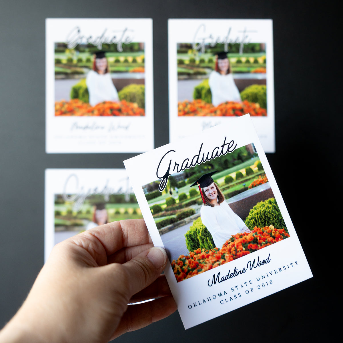 3.25" x 4" Tricia Marigold Custom Graduation Photo Magnets