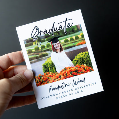 4" x 5" Tricia Rose Custom Graduation Photo Magnets