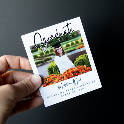 3.25" x 4" Tricia Gardenia Custom Graduation Photo Magnets