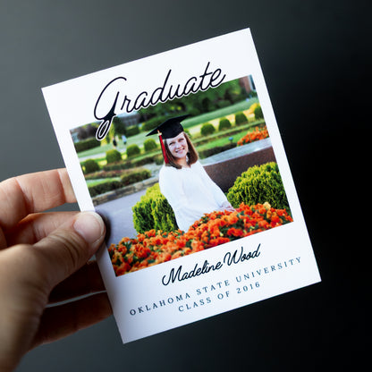 4" x 5" Tricia Marigold Custom Graduation Photo Magnets