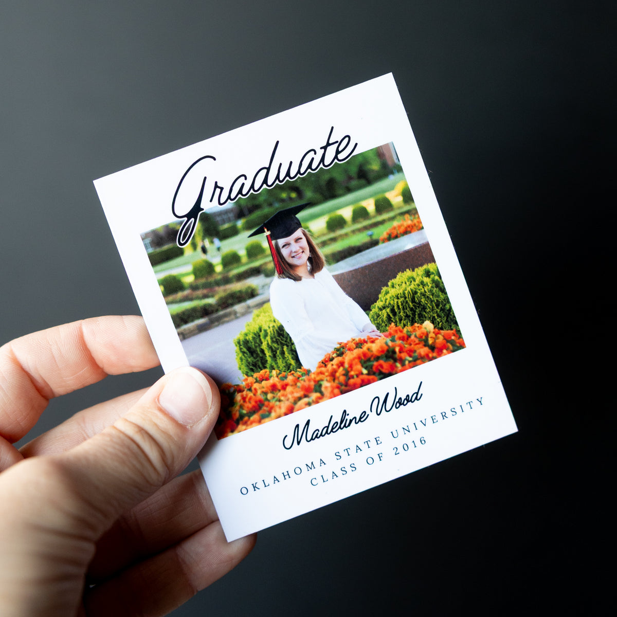 3.25" x 4" Tricia Marigold Custom Graduation Photo Magnets