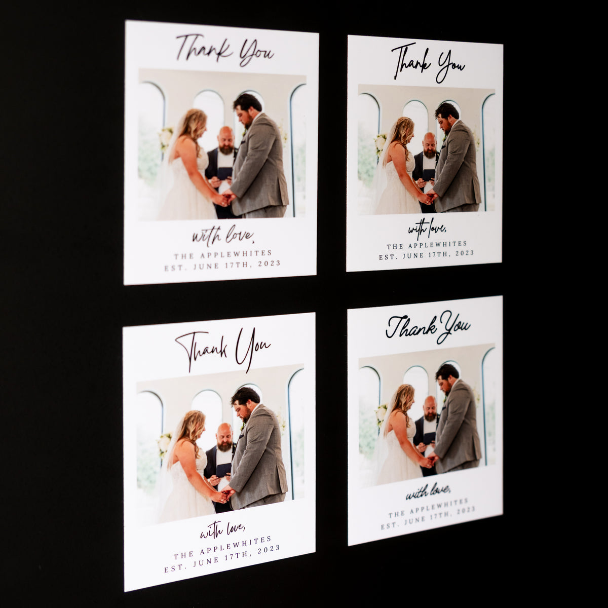 3.25" x 4" Jo Ann Marigold Custom Thank You Photo Magnets