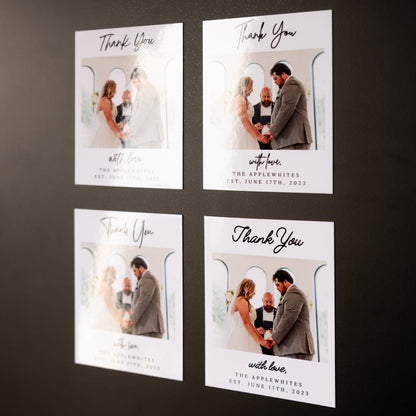 4" x 5" Jo Ann Rose Custom Thank You Photo Magnets
