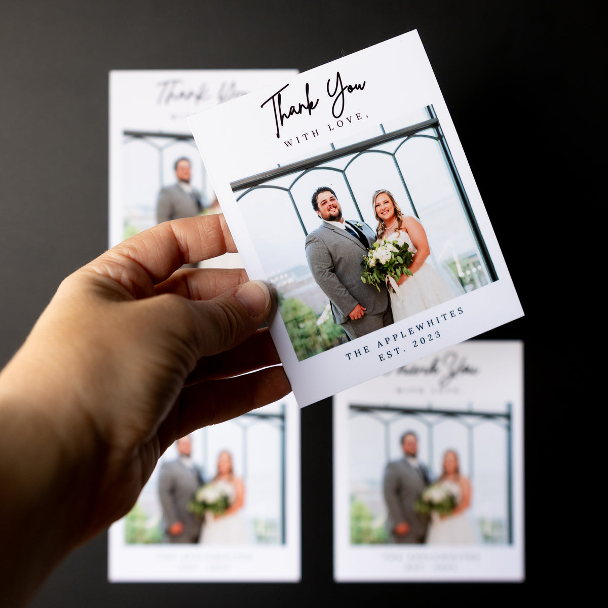 4" x 5" Naida Hydrangea Custom Thank You Photo Magnets