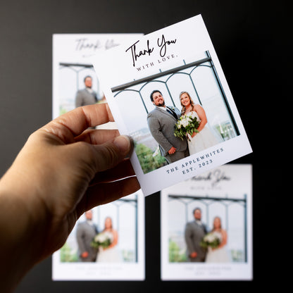 4" x 5" Naida Hydrangea Custom Thank You Photo Magnets