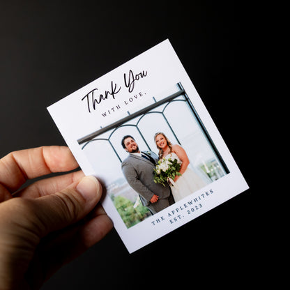 3.25" x 4" Naida Rose Custom Thank You Photo Magnets
