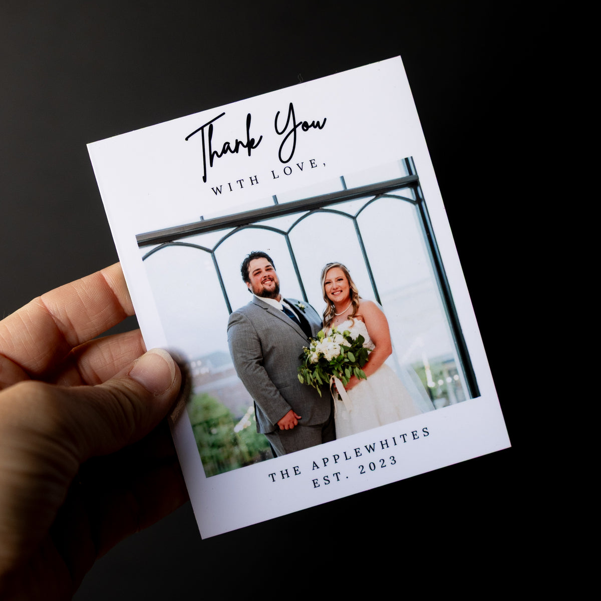 4" x 5" Naida Hydrangea Custom Thank You Photo Magnets