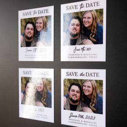 3.25" x 4" Ashley Rose Custom Save the Date Photo Magnets