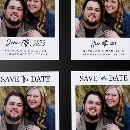 4" x 5" Ashley Hydrangea Custom Save the Date Photo Magnets