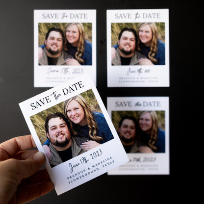 3.25" x 4" Ashley Gardenia Custom Save the Date Photo Magnets