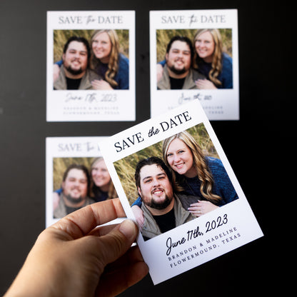 4" x 5" Ashley Marigold Custom Save the Date Photo Magnets