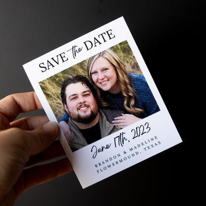 4" x 5" Ashley Rose Custom Save the Date Photo Magnets