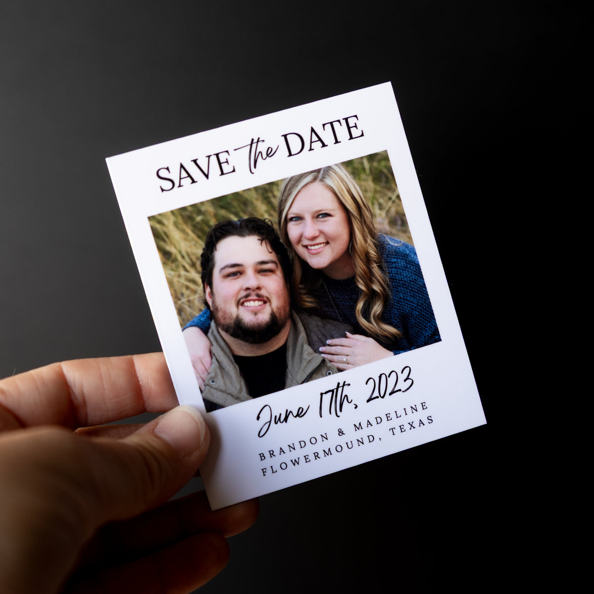 3.25" x 4" Ashley Rose Custom Save the Date Photo Magnets