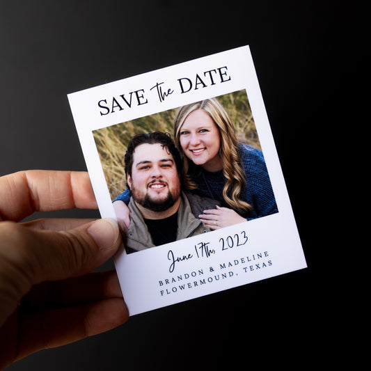 3.25" x 4" Ashley Gardenia Custom Save the Date Photo Magnets