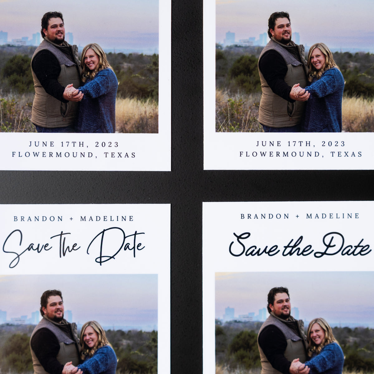 3.25" x 4" Catherine Hydrangea Custom Save the Date Photo Magnets