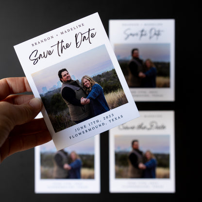 3.25" x 4" Catherine Rose Custom Save the Date Photo Magnets