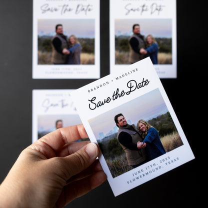 3.25" x 4" Catherine Marigold Custom Save the Date Photo Magnets