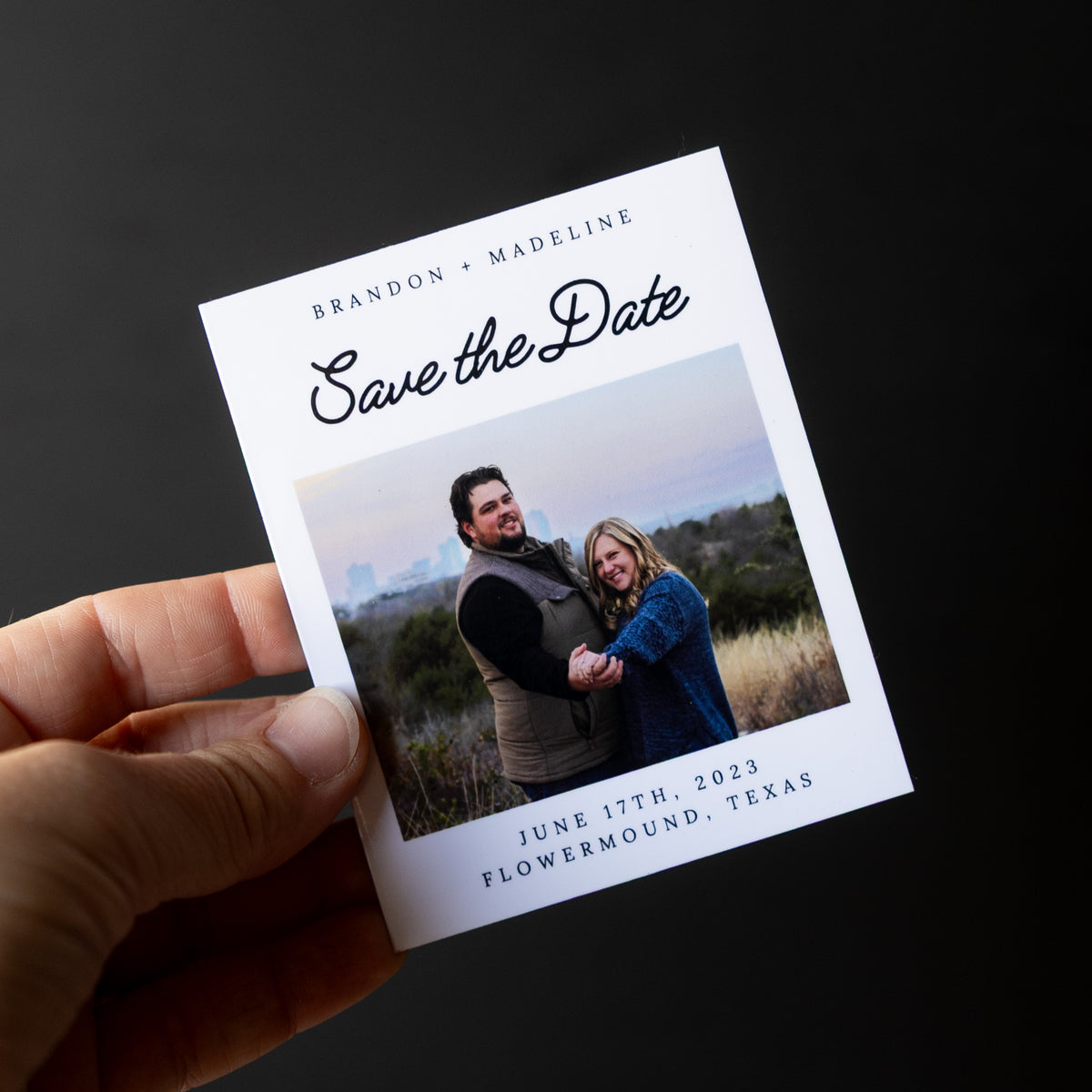 3.25" x 4" Catherine Marigold Custom Save the Date Photo Magnets