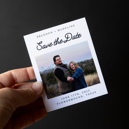 3.25" x 4" Catherine Marigold Custom Save the Date Photo Magnets