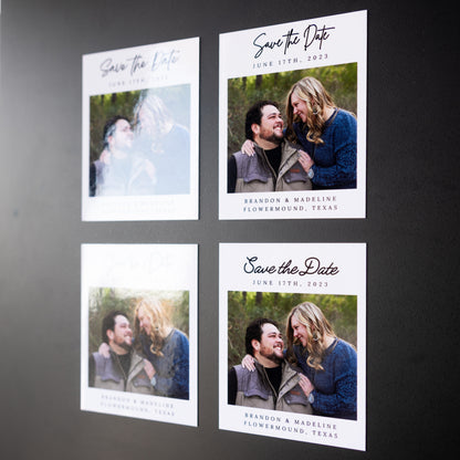 3.25" x 4" Adrienne Marigold Custom Save the Date Photo Magnets
