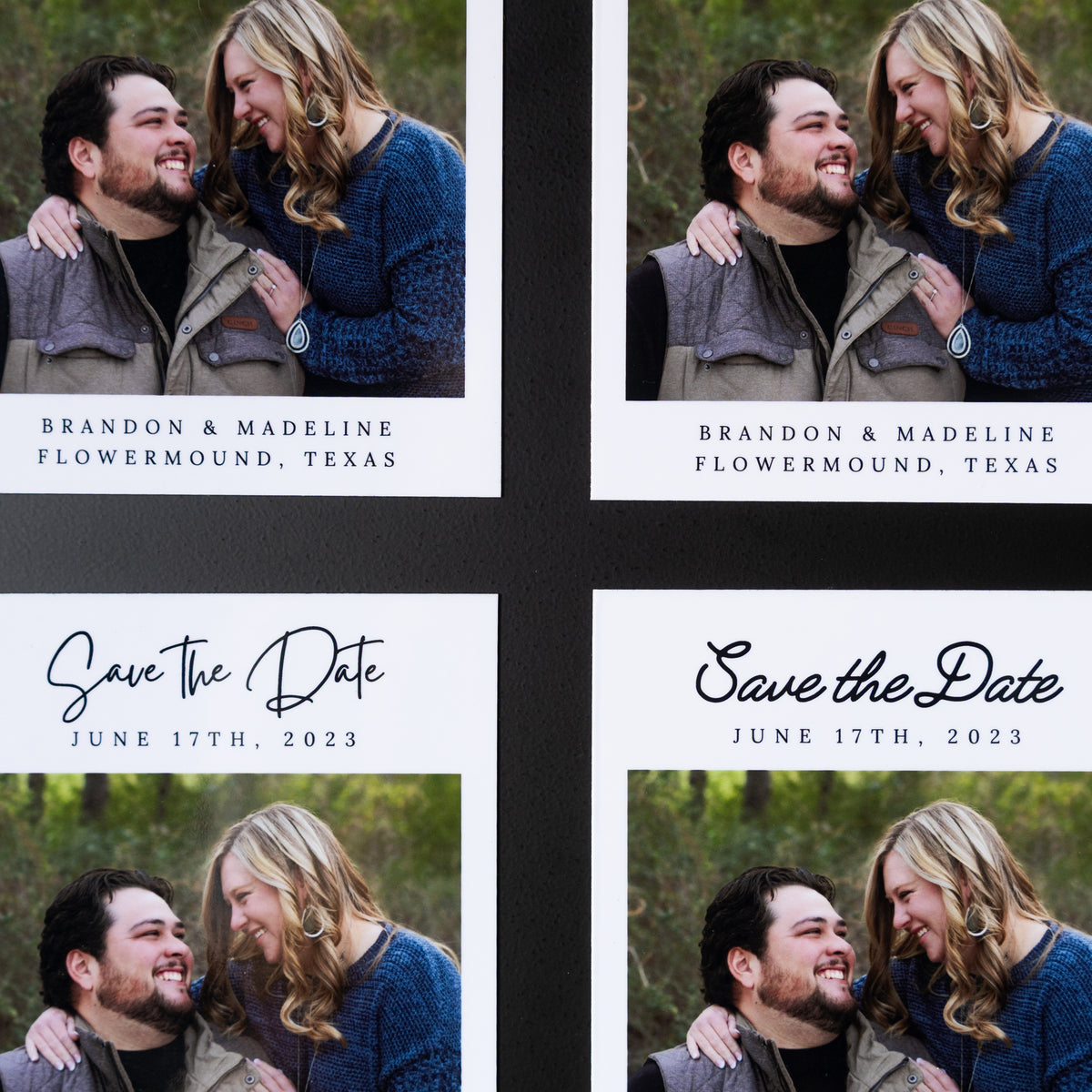 3.25" x 4" Adrienne Hydrangea Custom Save the Date Photo Magnets