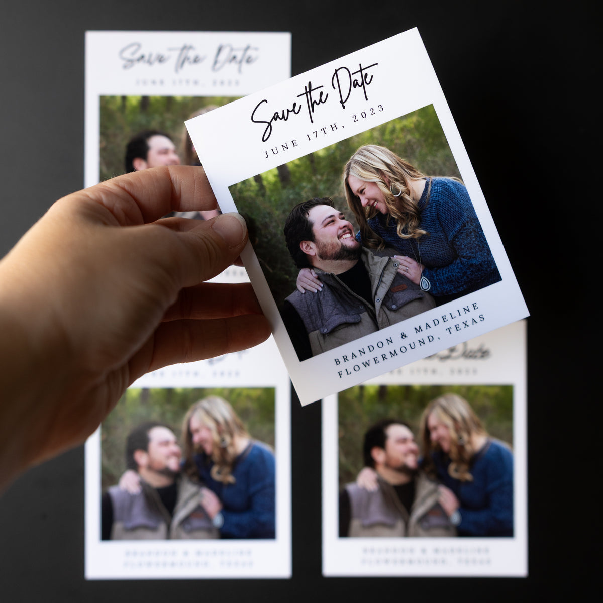 3.25" x 4" Adrienne Hydrangea Custom Save the Date Photo Magnets