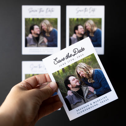 3.25" x 4" Adrienne Marigold Custom Save the Date Photo Magnets