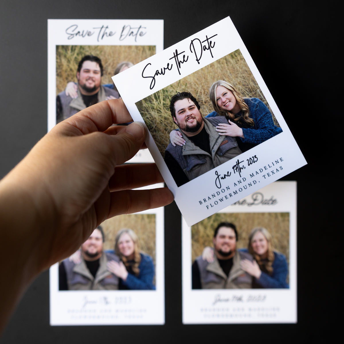 3.25" x 4" Genevieve Hydrangea Custom Save the Date Photo Magnets