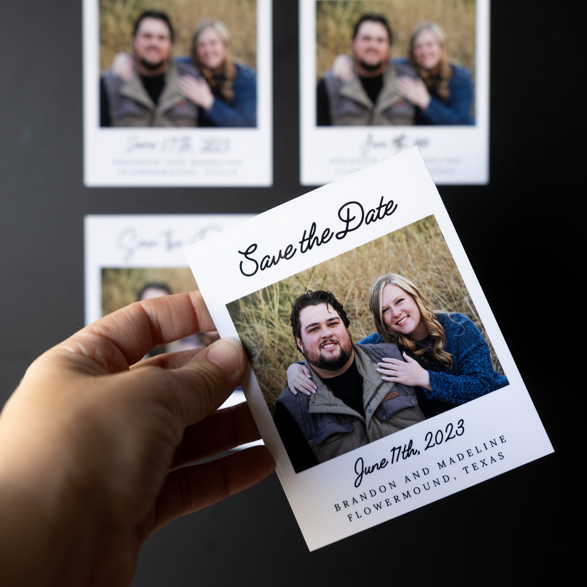 3.25" x 4" Genevieve Marigold Custom Save the Date Photo Magnets