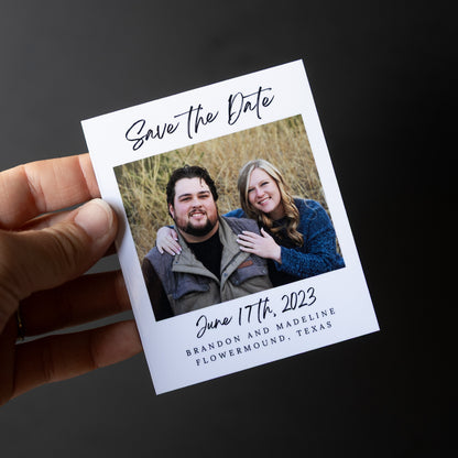 3.25" x 4" Genevieve Rose Custom Save the Date Photo Magnets