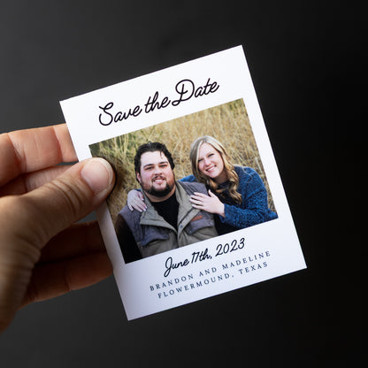 3.25" x 4" Genevieve Marigold Custom Save the Date Photo Magnets