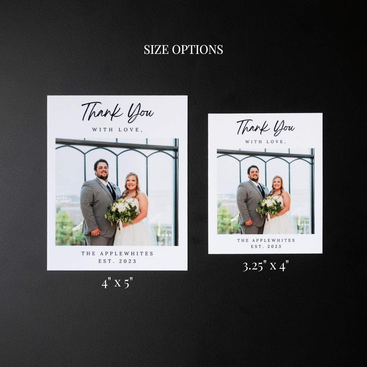 4" x 5" Naida Rose Custom Thank You Photo Magnets