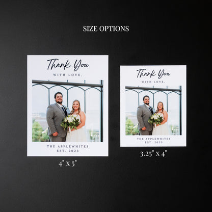 4" x 5" Naida Rose Custom Thank You Photo Magnets