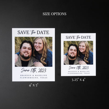 4" x 5" Ashley Rose Custom Save the Date Photo Magnets