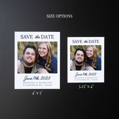 3.25" x 4" Ashley Marigold Custom Save the Date Photo Magnets