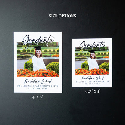 3.25" x 4" Tricia Rose Custom Graduation Photo Magnets