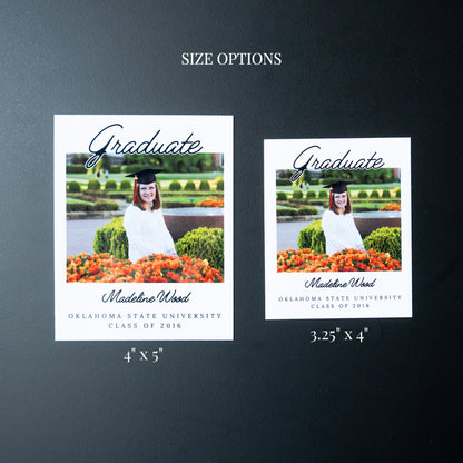 3.25" x 4" Tricia Marigold Custom Graduation Photo Magnets